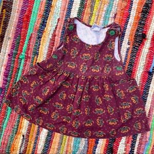 Vintage | Samara Boho Floral 90s Overall Dress